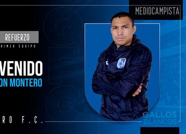 Confirma Gallos a Jefferson Montero
