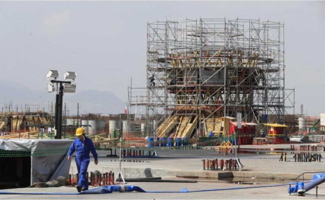 Construcción del proyecto del aeropuerto en Texcoco (ARCHIVO. EL UNIVERSAL)