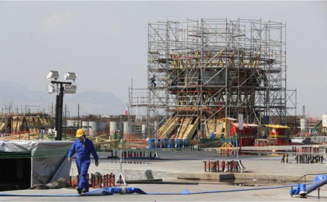 Construcción del proyecto del aeropuerto en Texcoco (ARCHIVO. EL UNIVERSAL)