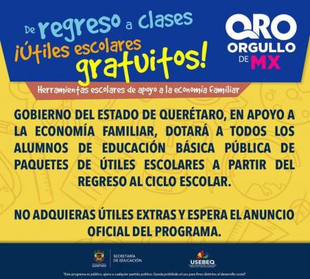 ¡Sí habrá entrega gratuita de útiles para el próximo ciclo escolar!