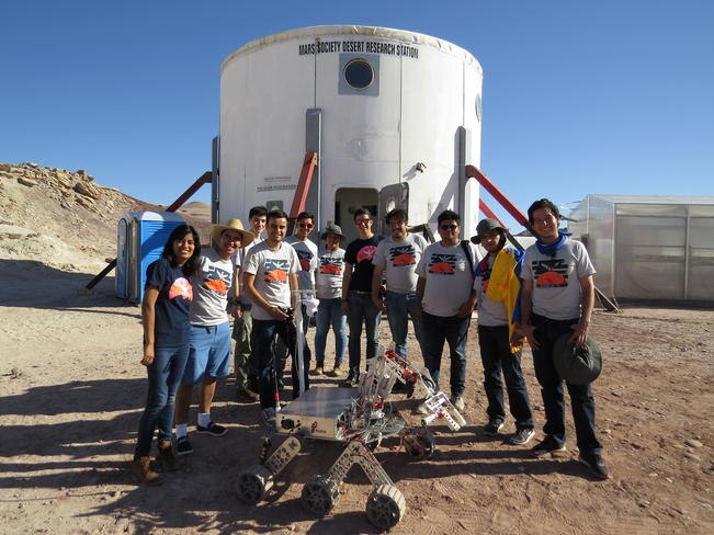 Los jóvenes crearon un prototipo de exploración espacial