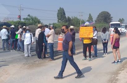 Bloquean la carretera Querétaro–Tequisquiapan