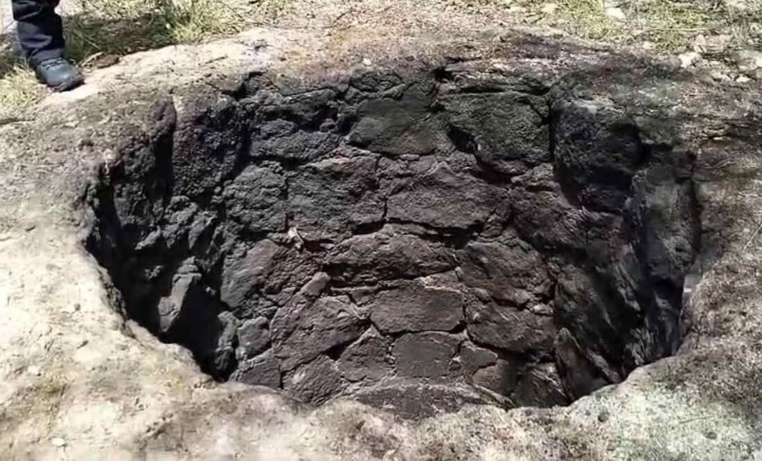 En redes sociales compartieron un video de la localización de un pozo en La Comaya, al sur poniente de la ciudad de Nogales. Foto: Especial
