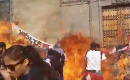 Queman con bomba molotov a fotógrafa de EL UNIVERSAL, en marcha feminista