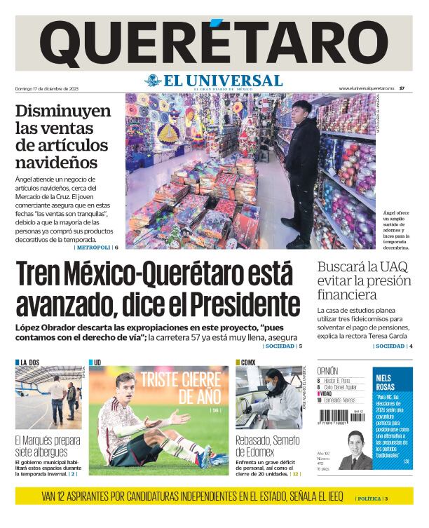 Portada 17 de diciembre de 2023