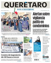 Portada 05 de septiembre de 2023 El Universal Querétaro