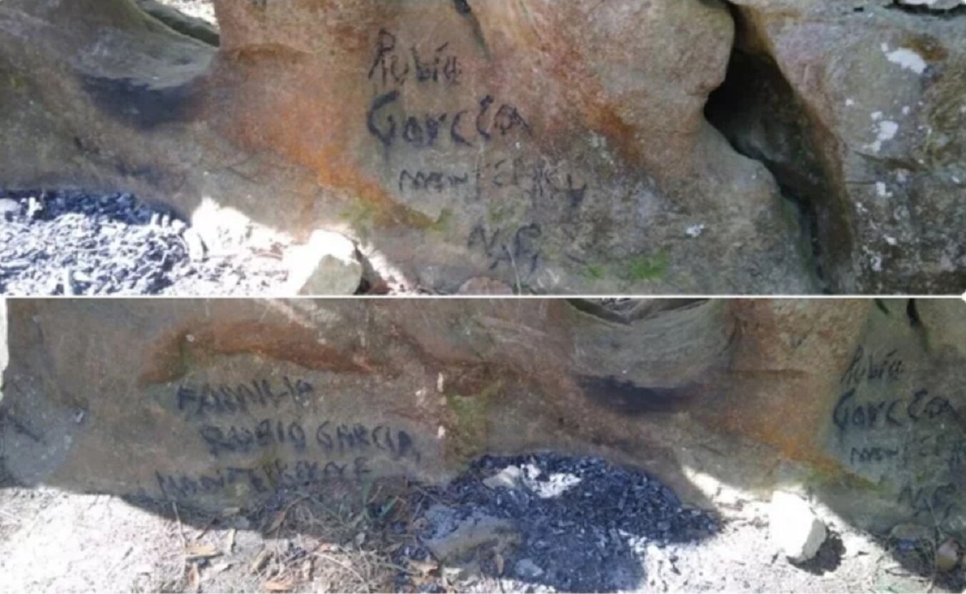 Familia firma "Piedra del Elefante" y la daña; tenía miles de años de existencia