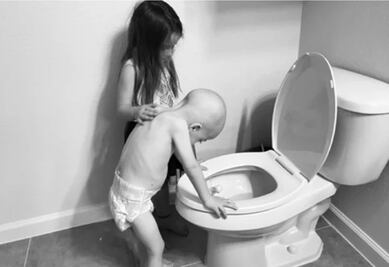 La historia detrás de la foto de Beckett: el niño que lucha contra el cáncer en EU