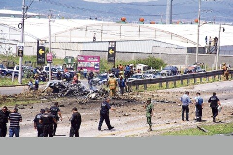 Cae avioneta en la México-Querétaro