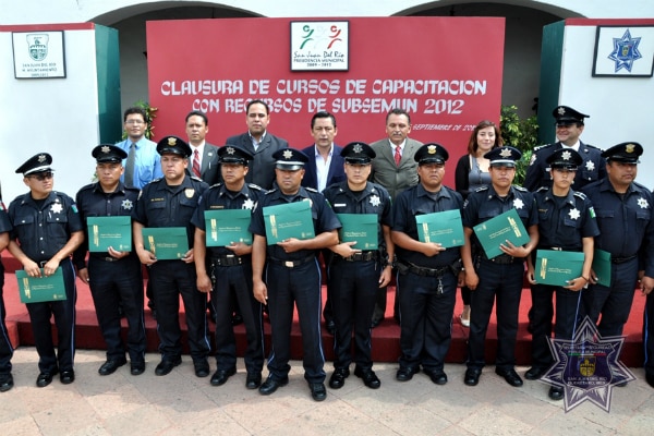 Clausuran cursos de capacitación SUBSEMUN 2012