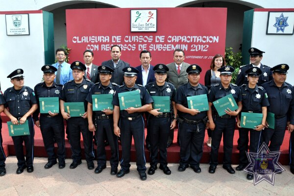 Clausuran cursos de capacitación SUBSEMUN 2012
