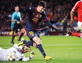 Messi se lesiona y no alcanza a Müller