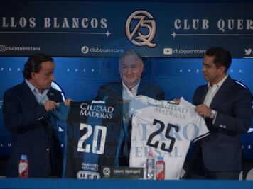 Presentan en el Estadio Corregidora a Marc Spiegel como el nuevo dueño de Gallos Blancos