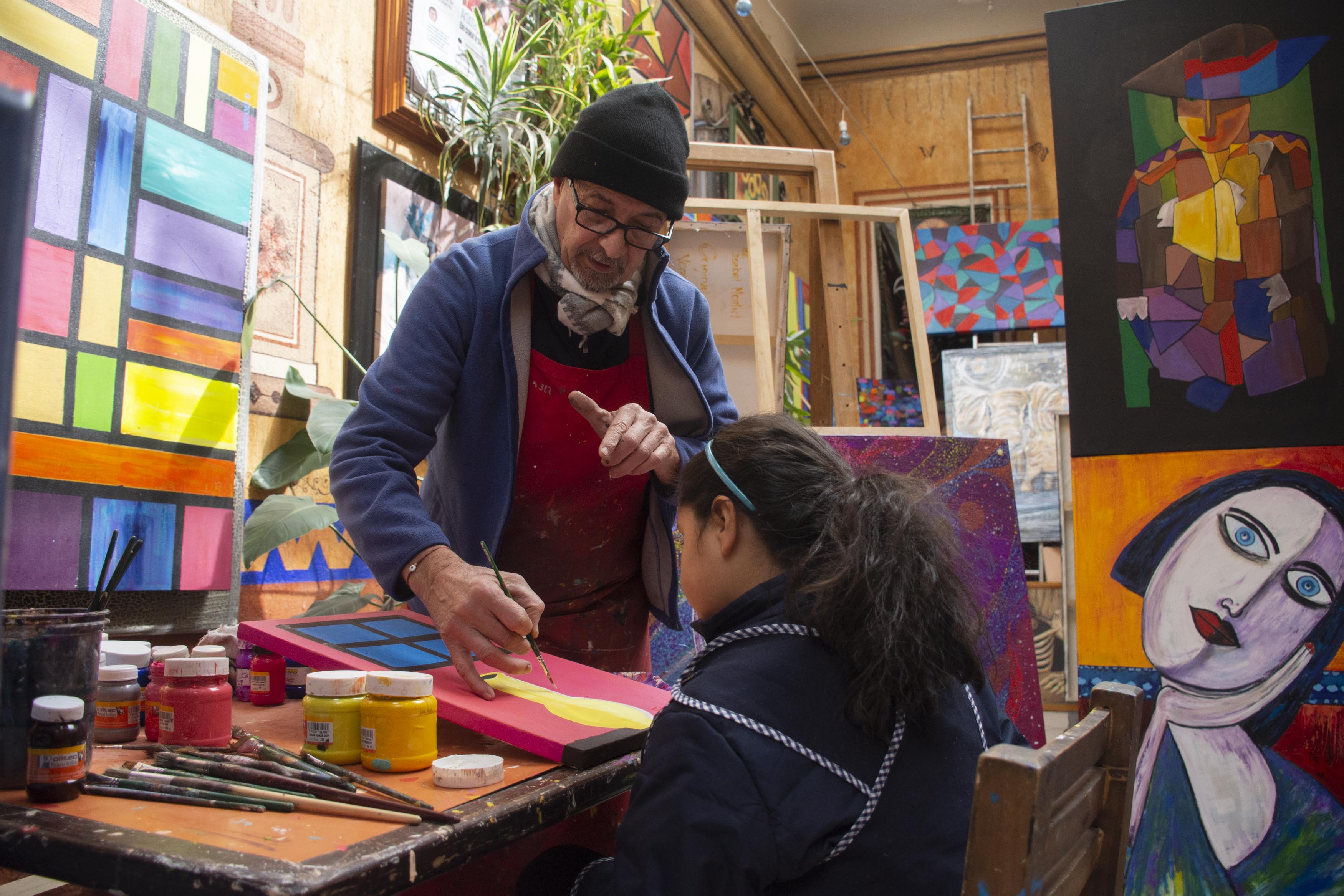 Arte para sanar. Clases de pintura para niños