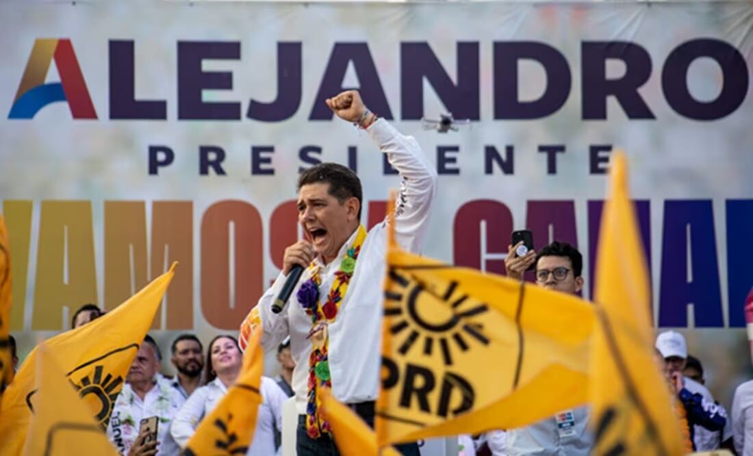 Alejandro Arcos Catalán durante un acto de campaña en su segundo intento por ser alcalde de Chilpancingo. Foto: Especial