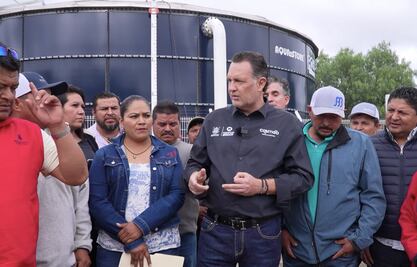 Tras denuncias por agua, gobernador se reúne con habitantes de Cadereyta