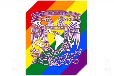 UNAM se "pinta" con los colores de la comunidad LGBT+ y genera polémica