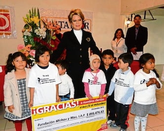 Donativo a Fundación Michou y Mau 