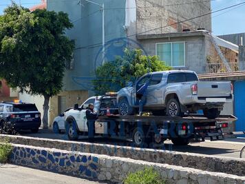 Cayeron tres personas en Reforma Agraria con camioneta robada en Guanajuato 