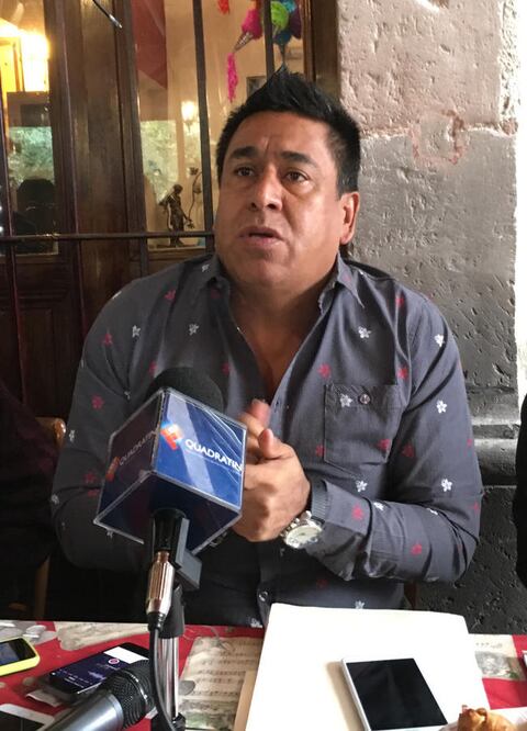 Alfredo Serrano, líder de vecinos y comerciantes, manifestó su repudio ante la agresión cometida contra uno de sus compañeros. FOTO: Especial