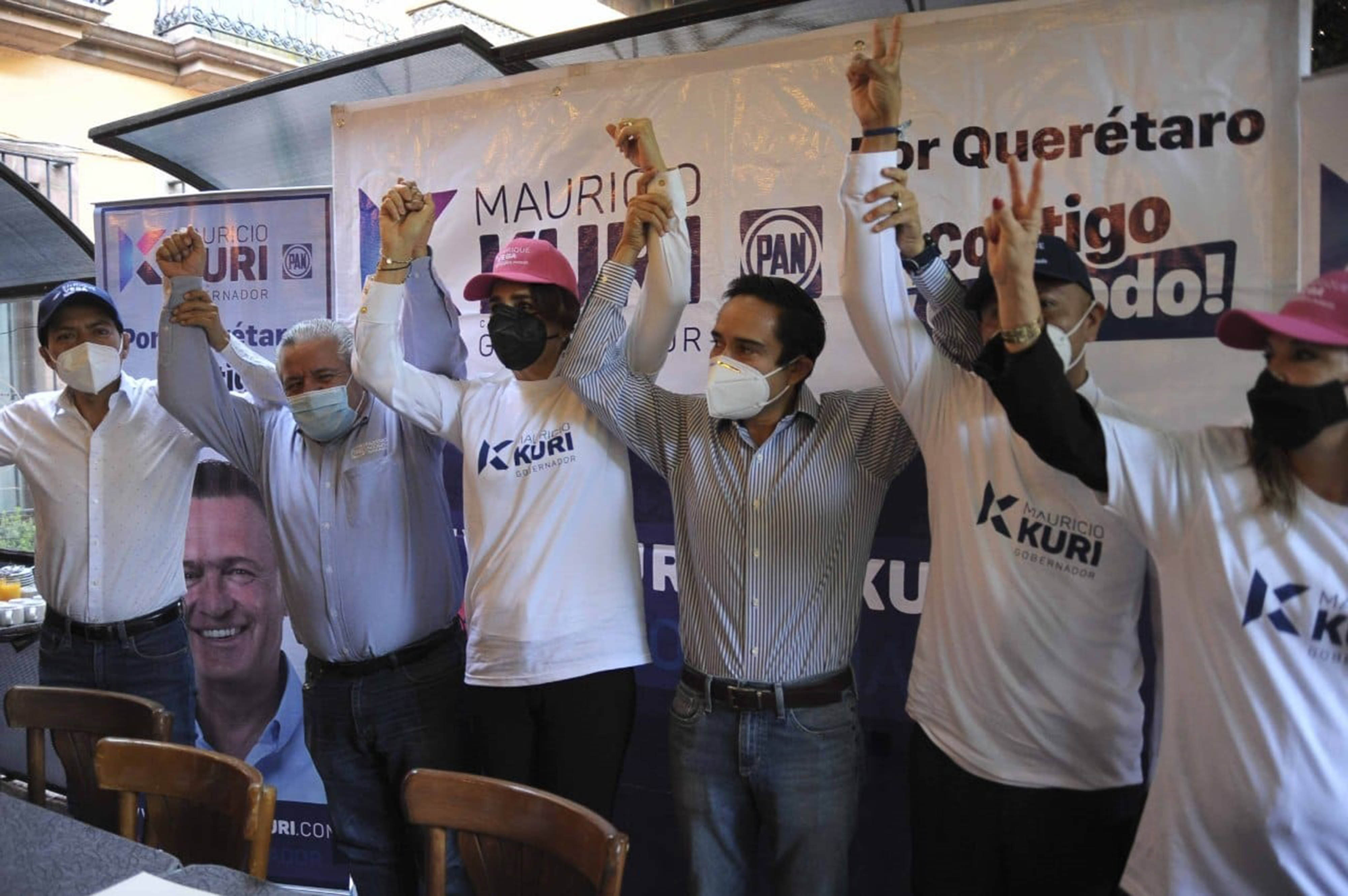 Exmilitantes del PRI y Morena se unen a Mauricio Kuri y al PAN