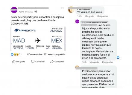 Por caso de Covid-19, familia queretana busca a pasajeros de vuelo Madrid-México