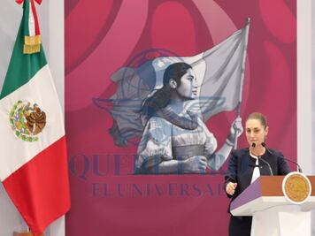 Claudia Sheinbam visitó Querétaro para presentar su primer informe de gobierno