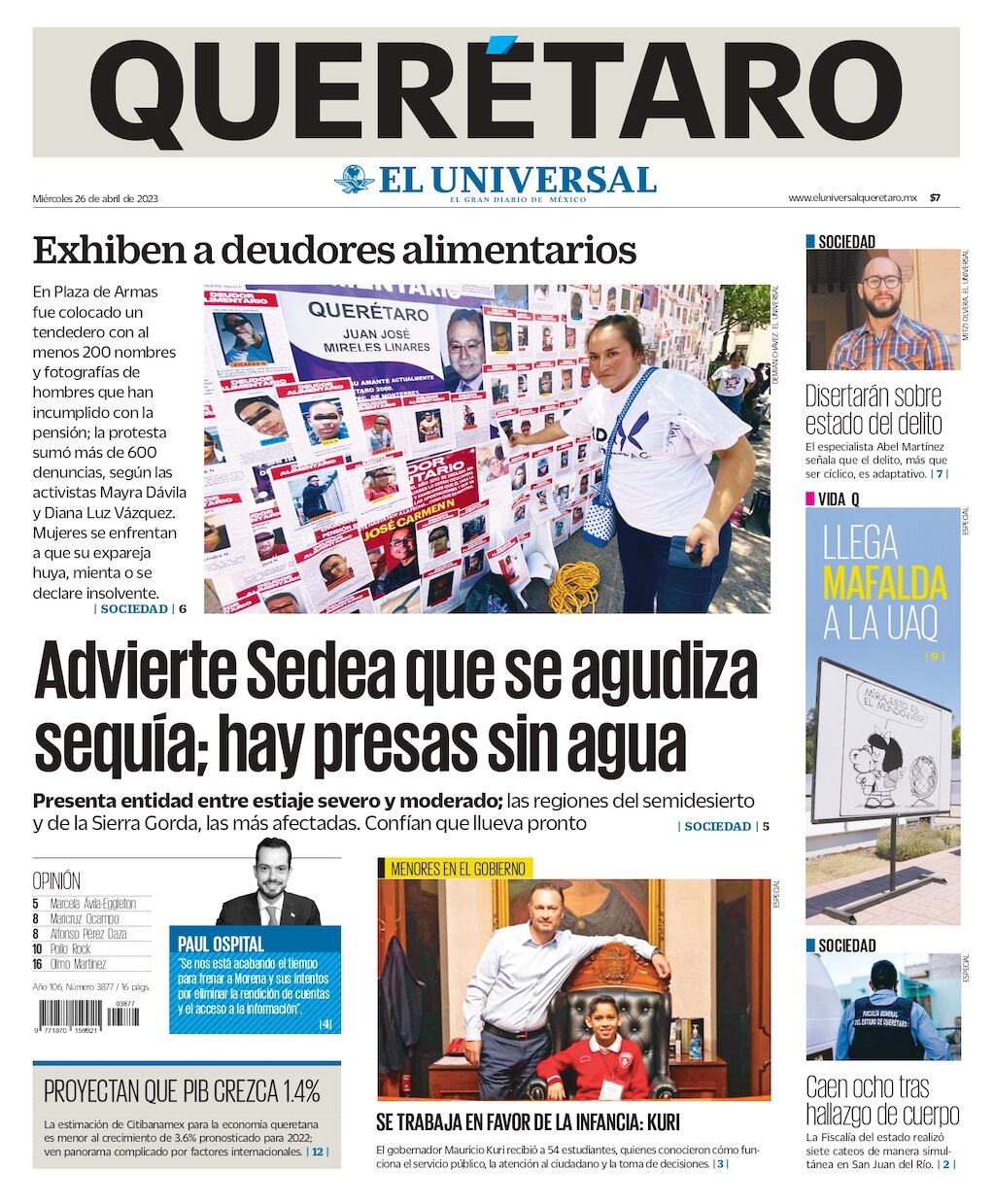 Portada 26 de abril de 2023