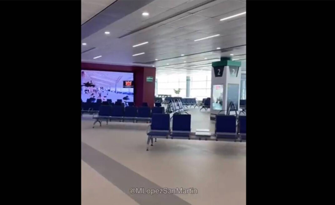 Difunden video del interior del Aeropuerto Felipe Ángeles; "no es el desastre que algunos venden", dicen