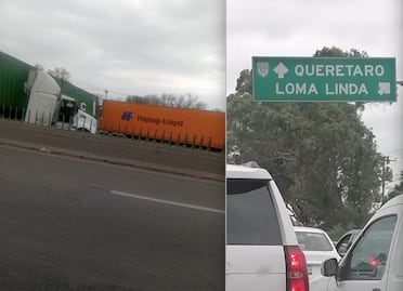 Tráiler mantiene detenida la carretera 57, a la altura de San Juan del Río 