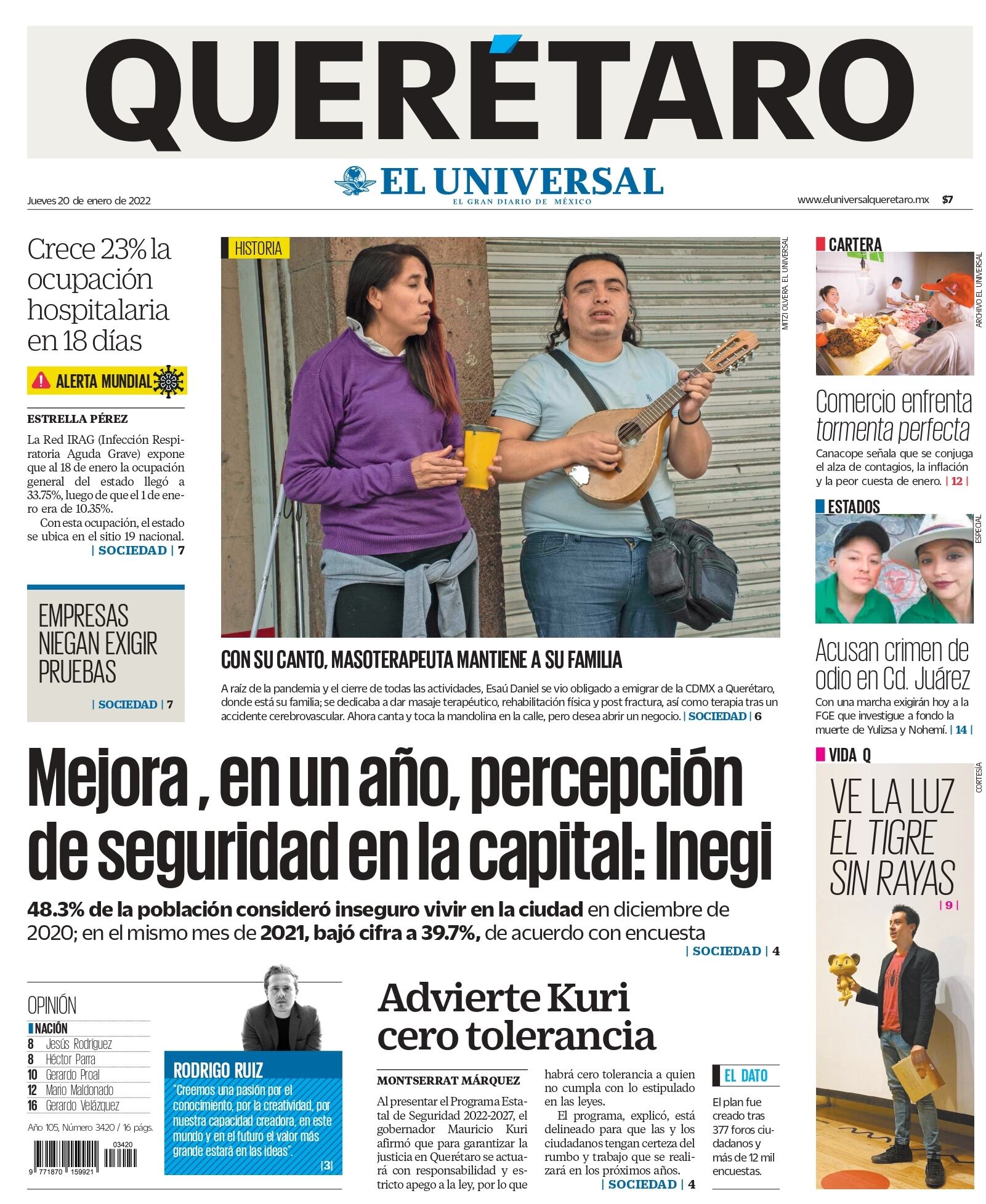 Portada 20 de enero de 2022