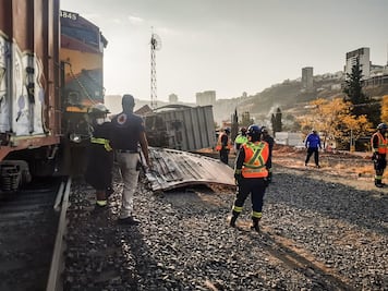 Se descarrila tren en la ciudad Querétaro