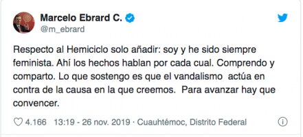 Al Hemiciclo, lo que el viento a Juárez: Marcelo Ebrard