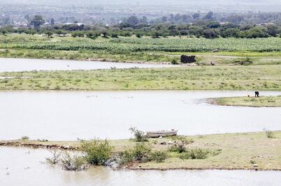 Cuerpos de agua, a 85% de capacidad