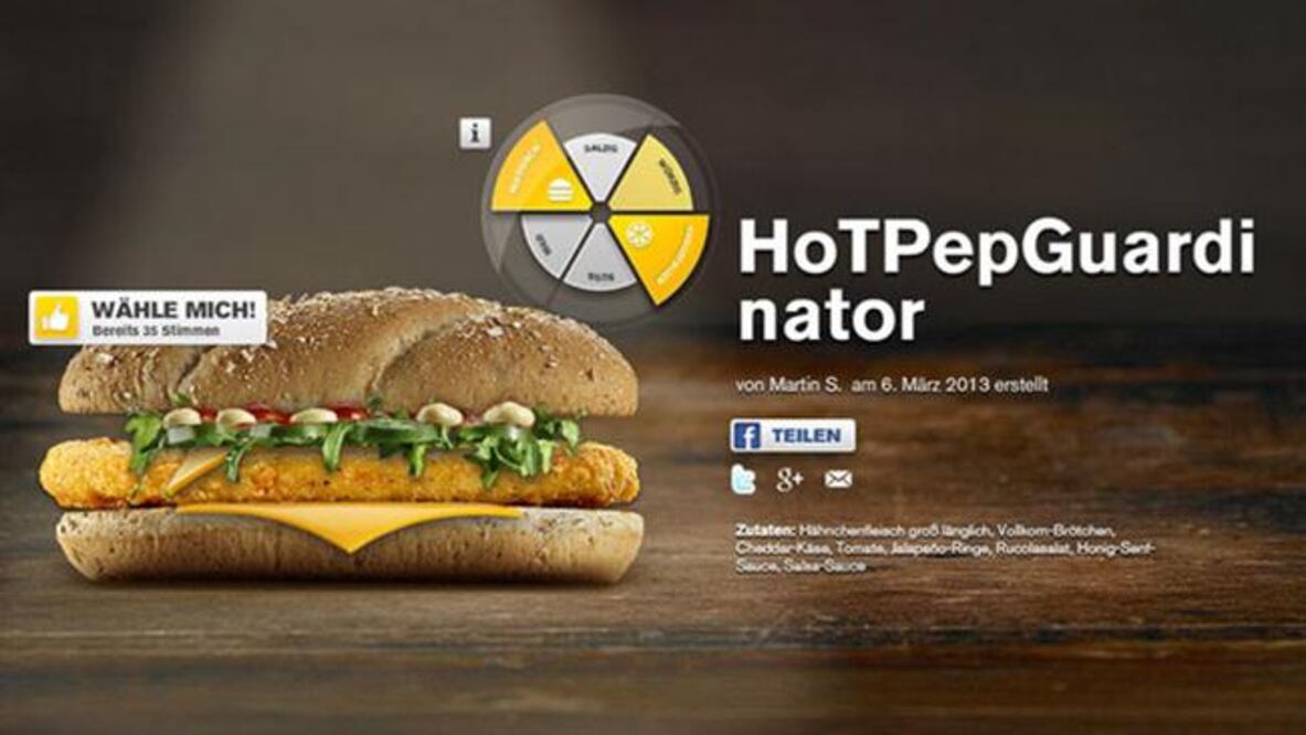 Pep inspira hamburguesa en Alemania