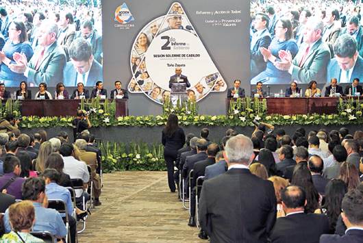 Destaca Zapata logros en seguridad y obras