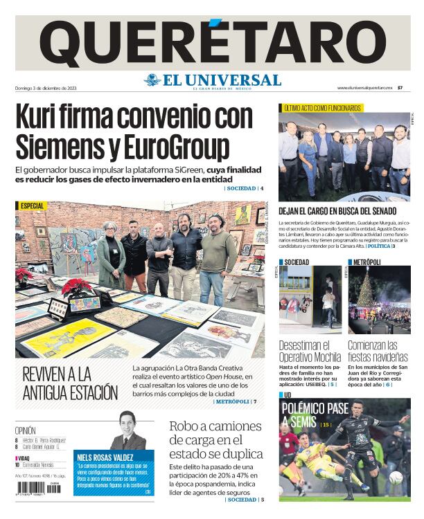 Portada 3 de diciembre de 2023