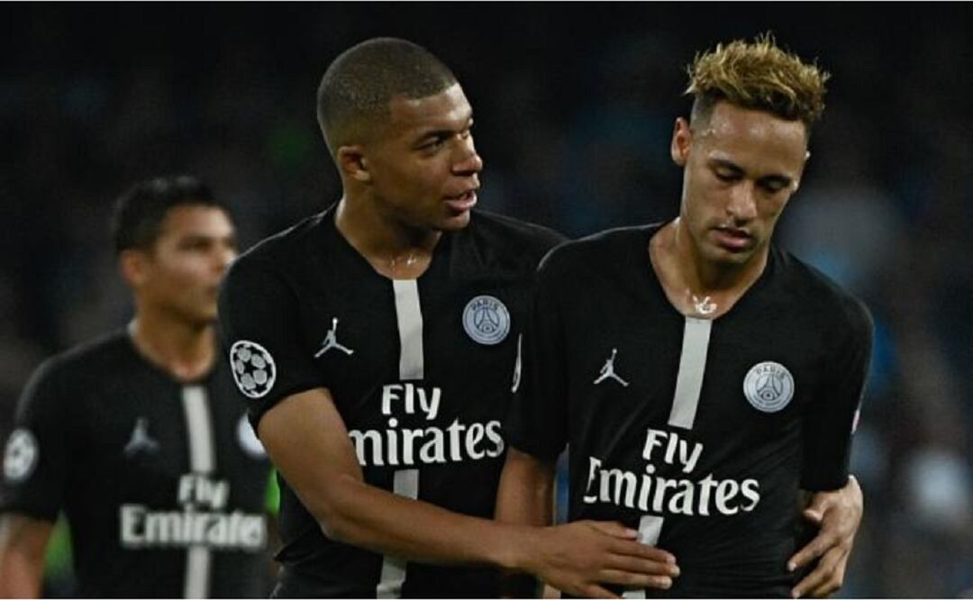 Mbappé y Neymar. Foto: AFP