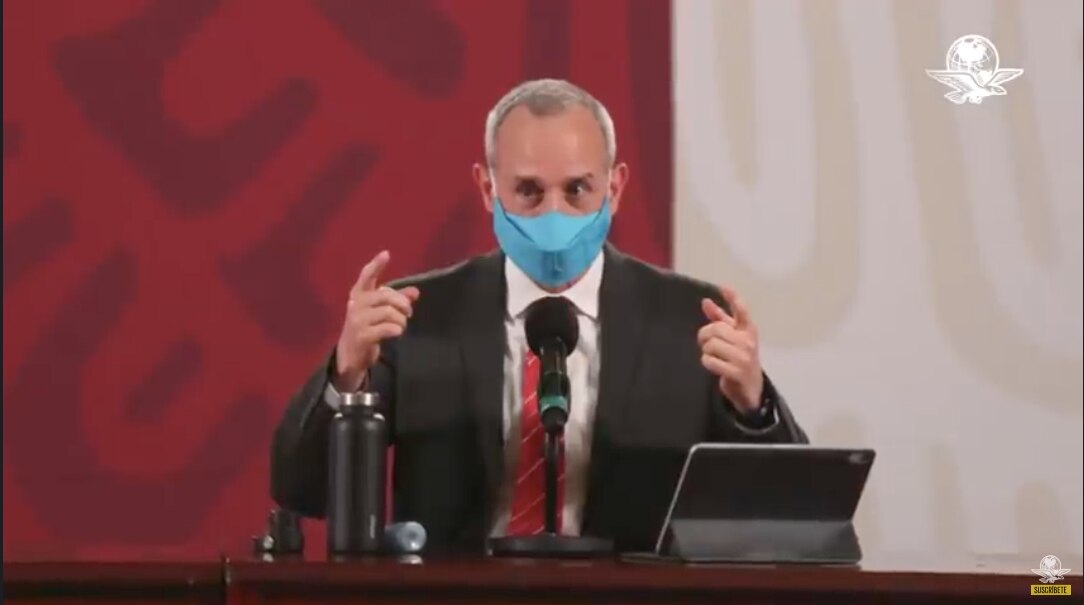 Gabinete usa cubrebocas... cuando AMLO no los ve