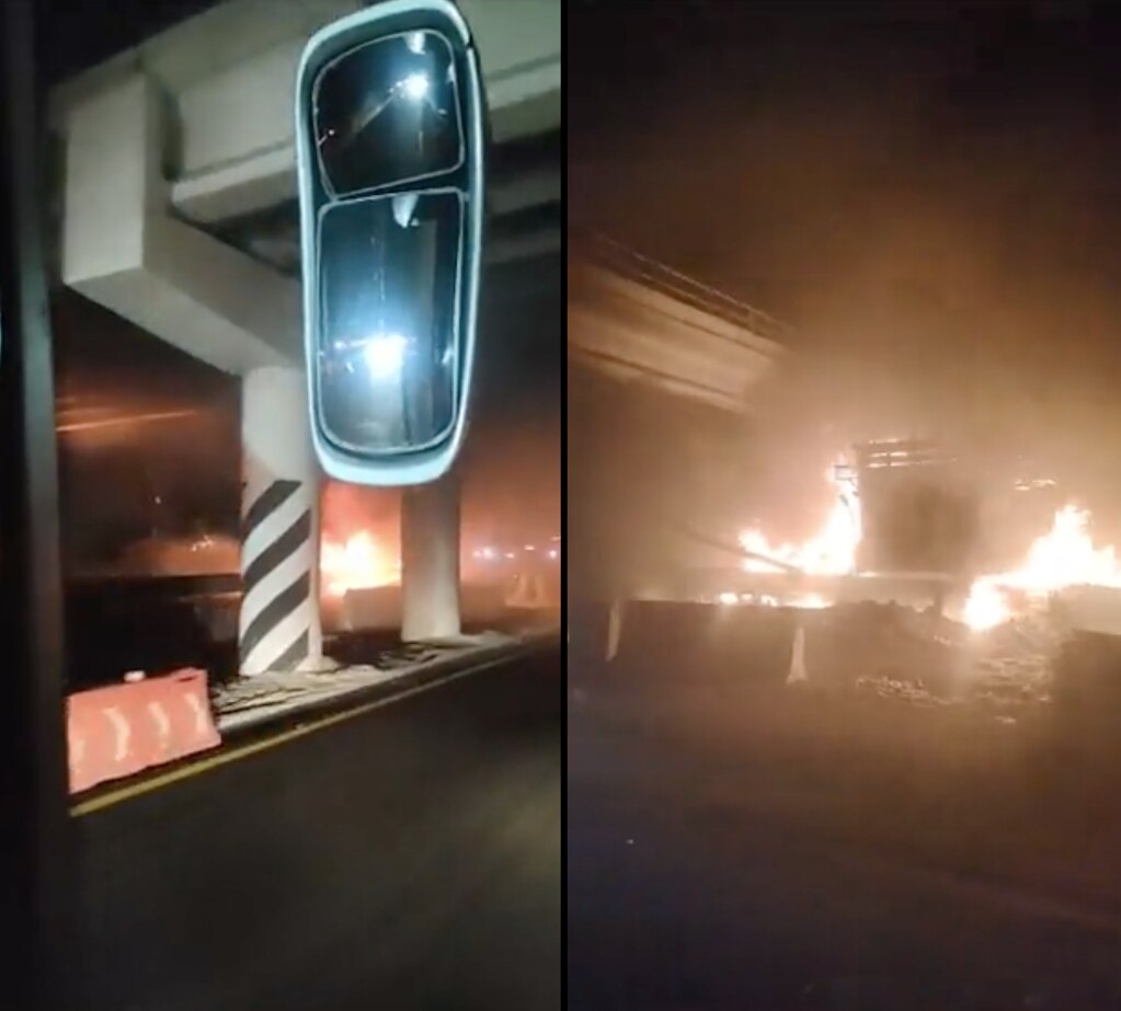 Reportan otro accidente en la zona de obras de la carretera 57, a la altura de San Juan del Río 