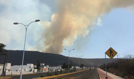 225 hectáreas afectadas por fuerte incendio en Cerro del Cimatario