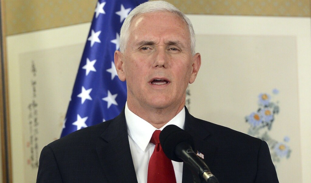 Pence advierte a Corea del Norte que "todas las opciones están sobre la mesa"