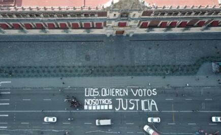 “Ustedes quieren votos, nosotros queremos Justicia”, dicen periodistas en Palacio Nacional