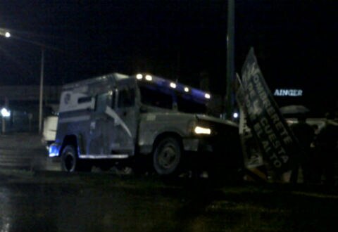 Se impacta camión de valores