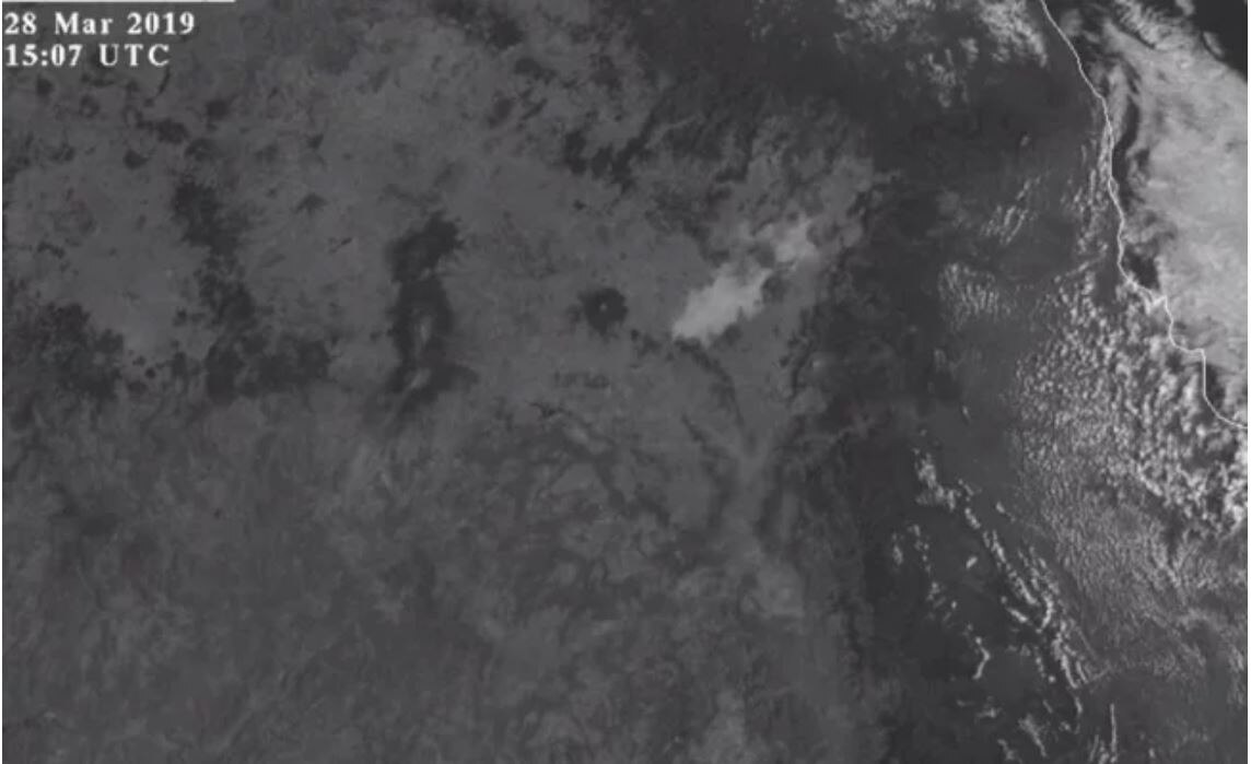 La explosión del Popocatépetl vista desde el espacio