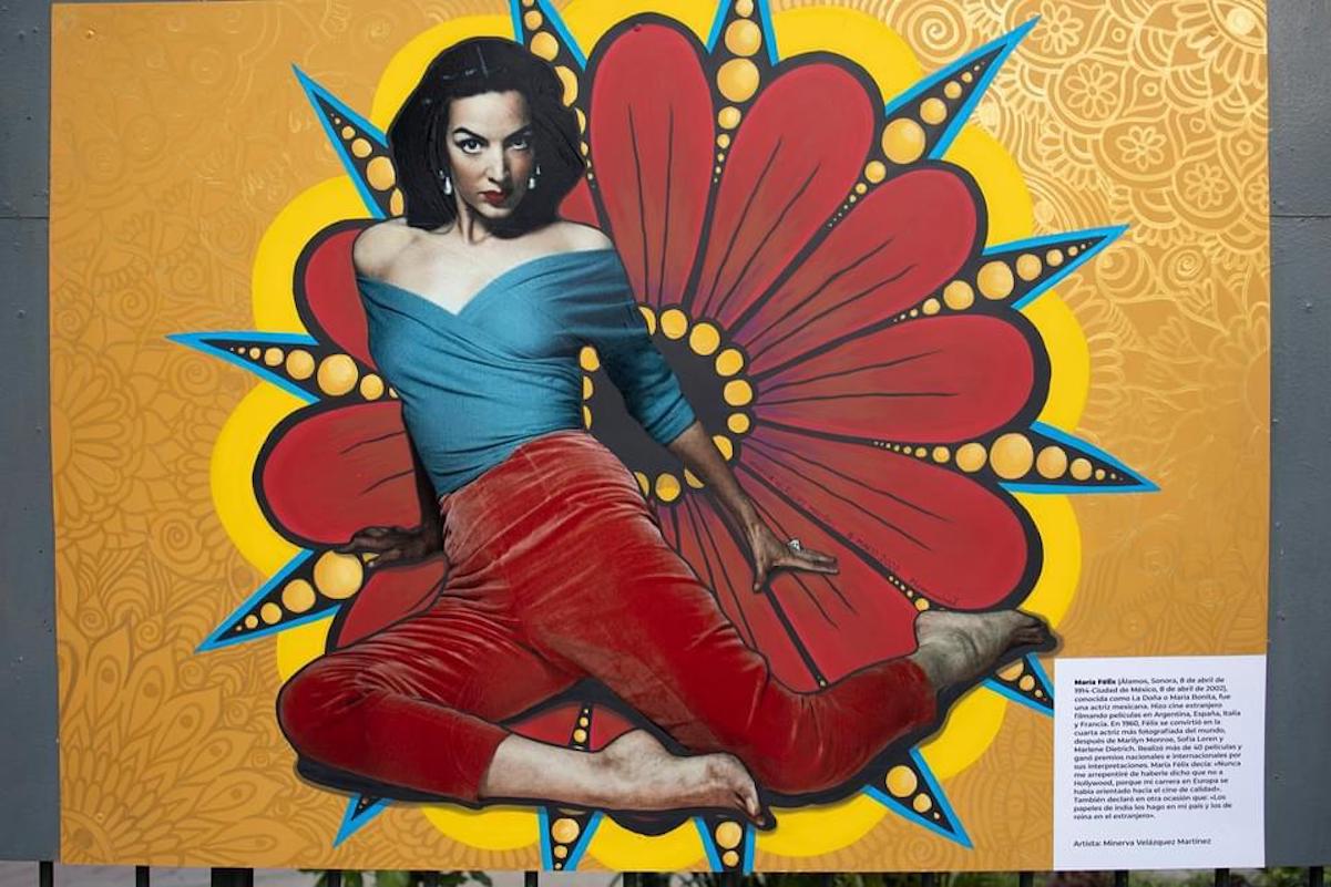 Obra inspirada en María Félix es robada de la Alameda Querétaro