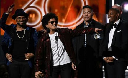 Bruno Mars se lleva Grammy de Grabación del Año