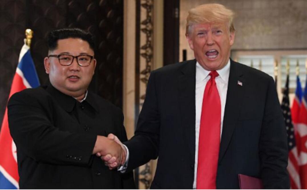 El líder norcoreano, Kim Jong-un y el presidente de Estados Unidos, Donald Trump (Foto: AFP)