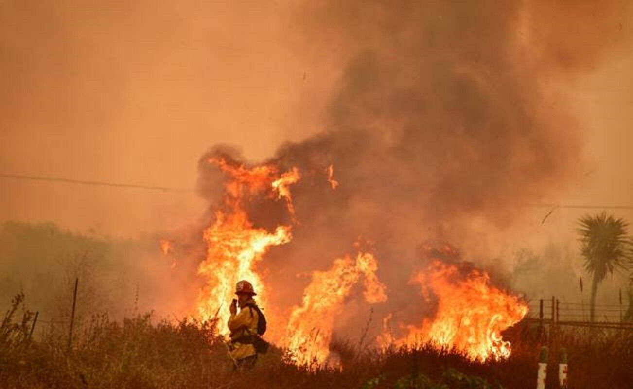 Los incendios en California vistos desde el espacio