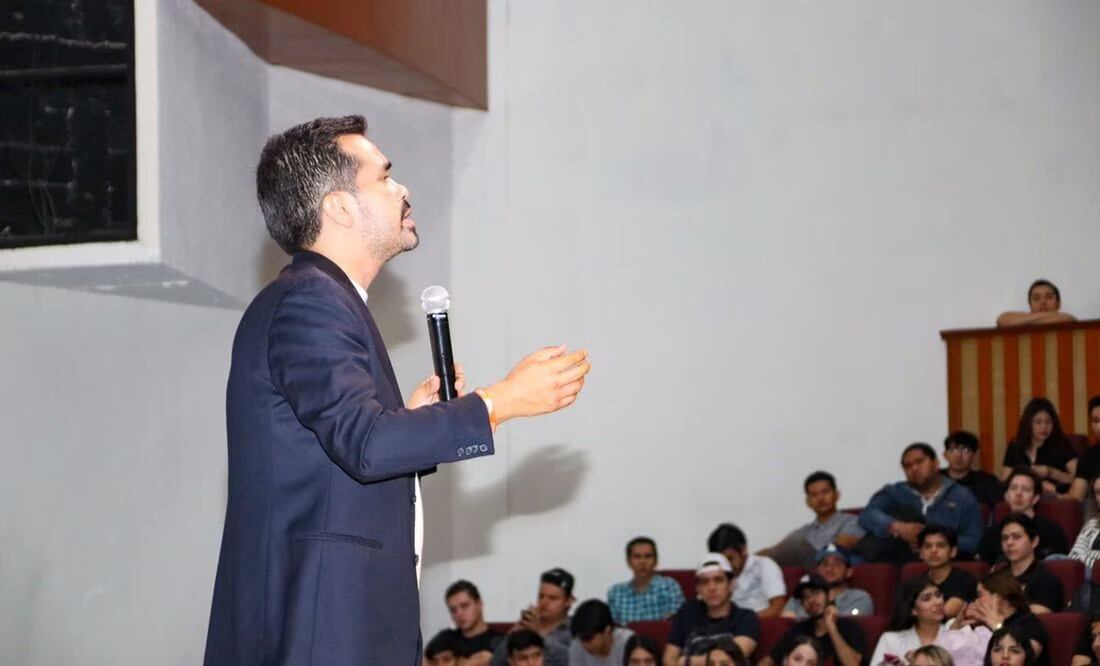 Álvarez Máynez externó que la vieja clase política vive en una especie de esfera que da la sensación que son “extraterrestres”. Foto: Javier Cabrera Martínez - EL UNIVERSAL